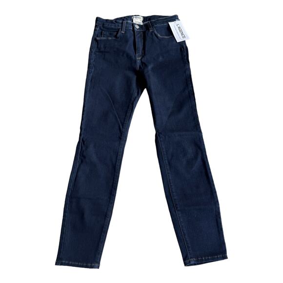 L'AGENCE Margot High Rise Skinny Jeans Dark Blue Minuit Revolve Denim 26 NWT - Picture 9 of 9